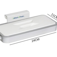 НЕМСКА ПОСТАВКА С КАПАК ЗА ТОРБА ЗА БОКЛУК Attach-A-Trash + ЛЕД ФЕНЕР