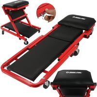 НЕМСКА Сгъваема Авто Лежанка работен стол за авто сервиз Mar – Pol Полша + ЛЕД ФЕНЕР