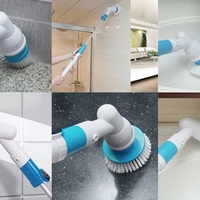 НЕМСКА Електрическа презареждаща се четка за почистване на баня Spin Scrubber + ЛЕД ФЕНЕР
