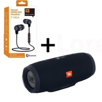 НЕМСКИ Комплект Преносима тонколона Charge 3 + JBL Слушалки + ЛЕД ФЕНЕР