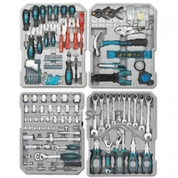 НЕМСКИ Комплект Инструменти 299 Части KrafTWelle + ЛЕД ФЕНЕР