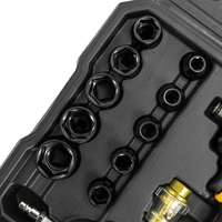 НЕМСКИ Пневматичен Гайковерт с Комплект Ударни Вложки 9 до 27мм JCB 1/2″ 1200Nm JCB RP9515 KIT + ЛЕД ФЕНЕР