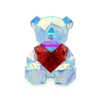 НЕМСКО Светеща декорация - Мече със сърце малко + ЛЕД ФЕНЕР.