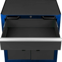 НЕМСКИ Комплект Работна Маса Шкафове и Сервизни Колички Метал HAWEK + ЛЕД ФЕНЕР