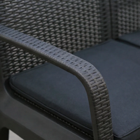 НЕМСКИ Луксозен Градински Комплект С Възглавници Рейна + ЛЕД ФЕНЕР