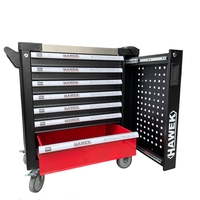 НЕМСКИ Професионален Шкаф за Инструменти с Метален Плот HAWEK HW-1153 + ЛЕД ФЕНЕР