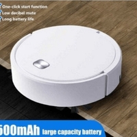 НЕМСКА Робот прахосмукачка ES250, Автоматична, Интелигентна, Всмукване 1800Pa, Бяла + ЛЕД ФЕНЕР