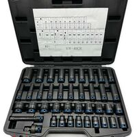 НЕМСКИ Немски Професионални Ударни Вложки 40 части KRAFTWELLE + ЛЕД ФЕНЕР