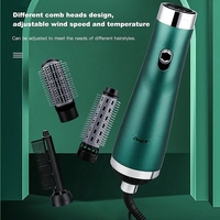 НЕМСКИ Мултифункционален уред за оформяне на коса. Сешоар, гребен и приставка за къдрици. 3в1 + ЛЕД ФЕНЕР