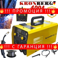 НЕМСКО Телоподаващо Инверторен Електрожен 400А 2в1 Заваръчна Техника KRONBERG 2в1 + ЛЕД ФЕНЕР