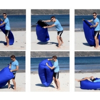 НЕМСКО Самонадуваемо легло Lazy Sofa Bubble Bed + ЛЕД ФЕНЕР