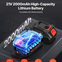 НЕМСКИ Акумулаторен пистолет за гресиране 20V + ЛЕД ФЕНЕР