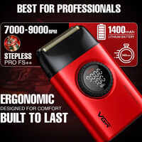 НЕМСКИ Професионален Комплект За Бръснене VGR V-977-V-377 RED EDITION