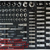 НЕМСКА Количка с инструменти 7 чекмеджета 6 пълни Шкаф KrafTWelle + ЛЕД ФЕНЕР