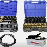 НЕМСКИ Немски Хидравличен Комплект за Монтаж и Демонтаж на Шарнири Втулки Лагери Семеринги KRAFTWELLE + ЛЕД ФЕНЕР