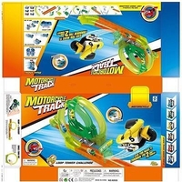 НЕМСКА Играчка писта с мотоциклет Stund SHOW + ЛЕД ФЕНЕР