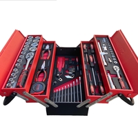 НЕМСКИ Метален Куфар Кутия с Инструменти 86 части STAHLМAYER + ЛЕД ФЕНЕР