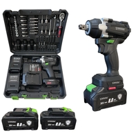 НЕМСКИ Ударен Гайковерт – Импакт (Винтоверт) 36V 8,0AH STAHLMAYER Акумулаторен + 40 Части Инструменти + ЛЕД ФЕНЕР