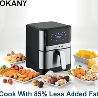 НЕМСКИ Air Fryer - 7 литра Sokany SK-ZG-8040 + ЛЕД ФЕНЕР