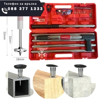 НЕМСКИ Професионален Пистолет за Пирони KRAFT ROYAL с 200 броя големи пирони + ЛЕД ФЕНЕР