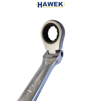 НЕМСКИ Удължени Подвижни Ключове Звезди с тресчотка Прави Дълги Чупещи 8-19мм Полски HAWEK + ЛЕД ФЕНЕР