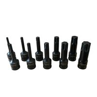 НЕМСКИ УДАРНИ БИТОВЕ КОМПЛЕКТ ВЛОЖКИ 1/2 – ТОРКС 10 ЧАСТИ HAWEK HW-2051 + ЛЕД ФЕНЕР