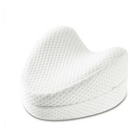 НЕМСКА LEG PILLOW Мемори възглавница за крака с анатомична извивка Sleepy, Бяла + ЛЕД ФЕНЕР