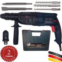 НЕМСКА Пробивна бормашина – перфоратор KRAFT Tools + ЛЕД ФЕНЕР