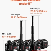 НЕМСКИ Електрически крик за автомобили 5 тона+ ЛЕД ФЕНЕР
