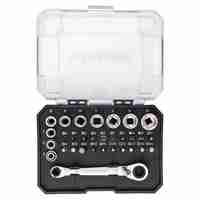 НЕМСКИ Комплект Гедоре Шестостен 57 части 1/4 4-14мм ROCKFORCE + ЛЕД ФЕНЕР