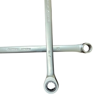 НЕМСКИ Удължени Ключове Прави Лули с Тресчотка 8-19мм HAWEK 51022RW + ЛЕД ФЕНЕР