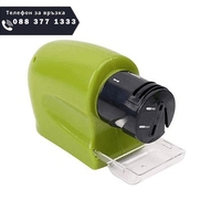 НЕМСКО Електрическо точило за ножове, Swifty Sharp, Зелено + ЛЕД ФЕНЕР