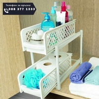 НЕМСКИ Издърпващи се чекмеджета кошници. Преносим и компактен шкаф + ЛЕД ФЕНЕР