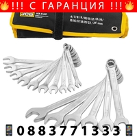 НЕМСКИ Комплект Звездогаечни Ключове JCB 16 броя 6-24мм 5161P + ЛЕД ФЕНЕР
