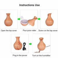 НЕМСКИ Овлажнител за въздух с Арома терапия + ЛЕД ФЕНЕР