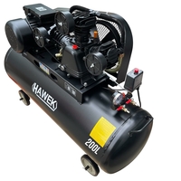 НЕМСКИ КОМПРЕСОР ЗА ВЪЗДУХ 200 ЛИТРА HAWEK , HW-3021 + ЛЕД ФЕНЕР