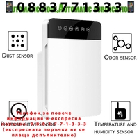 НЕМСКИ Пречиствател за въздух Ion Air Purifier 50 кв.м. + ЛЕД ФЕНЕР