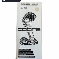 НЕМСКА 3БР. УЛИЧНА СОЛАРНА ЛАМПА COBRA 250W + ЛЕД ФЕНЕР