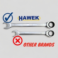 НЕМСКИ ЗВЕЗДОГАЕЧНИ ТРЕСЧОТНИ КЛЮЧОВЕ 6-32 ММ 22 ЧАСТИ HAWEK + ЛЕД ФЕНЕР