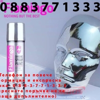 НЕМСКИ Спрей Боя ХРОМ 330мл Flamingo F057 + ЛЕД ФЕНЕР