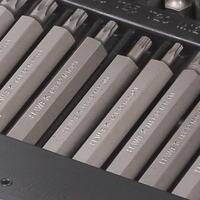 НЕМСКИ Комплект Полски Битове Накрайници Торкс 4401 new Hex XZN и Torx 1/2″ 3/8″ 40 броя HAWEK + ЛЕД ФЕНЕР