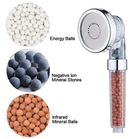 НЕМСКИ Нагревател за вода + Турмалинова Душ Слушалка 3000W + ЛЕД ФЕНЕР