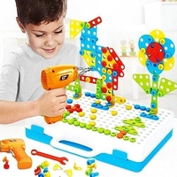 НЕМСКА Конструктор мозайка Creative Magic Panel 310 части + ЛЕД ФЕНЕР