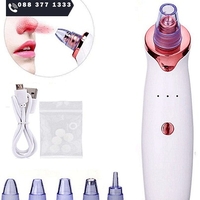 НЕМСКИ Вакуум уред за премахване на черни точки, Диамантено микродермабразио, USB кабел, 3W, Бял + ЛЕД ФЕНЕР