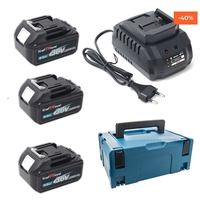 НЕМСКИ Акумулаторен Комплект 4в1 Перфоратор Ъглошлайф Гайковерт и Винтоверт 36V 8,0AH KRAFTROYAL + ЛЕД ФЕНЕР