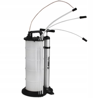 НЕМСКА Помпа за Източване на Масло и Спирачна Течност Ръчна и Пневматична 9 литра Mar-Pol M78306 + ЛЕД ФЕНЕР