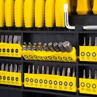 НЕМСКИ Отвертки и Битове Комплект 100 части STAHLMAYER отверки + ЛЕД ФЕНЕР