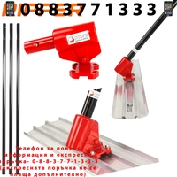 НЕМСКИ РЪЧЕН МАСТАР АЛУМИНИЕВ 1.2м/5.4 метра за Бетон RIPPER + ЛЕД ФЕНЕР