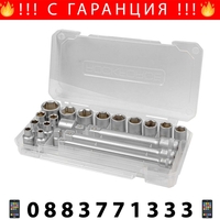 НЕМСКИ Вложки Комплект 20 части 3/8 6-22мм ROCKFORCE RF-3202-5 + ЛЕД ФЕНЕР