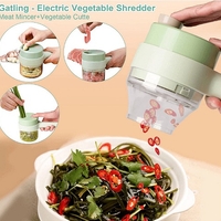 НЕМСКА Ръчна резачка за зеленчуци 2 в 1 + ЛЕД ФЕНЕР